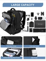 Travel Backpack for Women Men, Carry on Backpack with USB Charging, TSA 15.6inch Laptop Backpack Business Hiking Casual Daypack 2