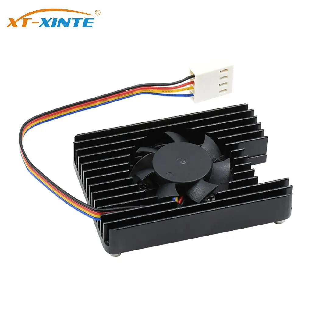 

Computer Module 4 Aluminum Alloy Heatsink with Antenna Dedicated Notched Fan PWM Adjustable Speed Radiator for Raspberry Pi CM4