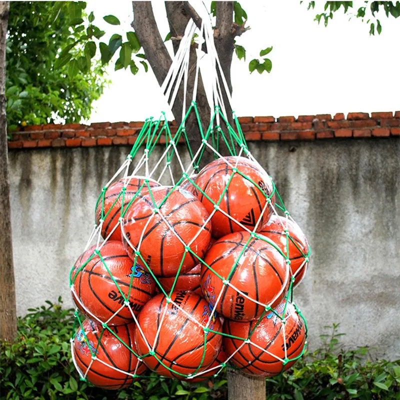 Sports Ball Storage Bag Sports Ball Bag 1Pc Football Net Bag Nylon Bold Storage Bag Single Ball Carry Portable Equipment Outdoor Sports Soccer Basketball Volleyball