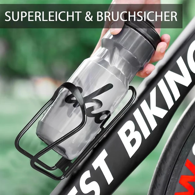 Bicycle Bottle Holder Aluminum Alloy Bicycle Kettle Cage Universal Road Mountain Bike Water Bottle Rack Cycling Water Cup Mount 6