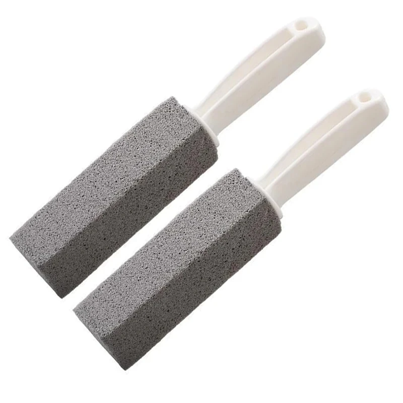 Toilet Cleaner 2Pcs Pumice Toilet Bowl Cleaner Long Handle Stone Brush Strong Removal Of Scale Cleaners Brushes Sinks Bathtubs Cleaning Tool