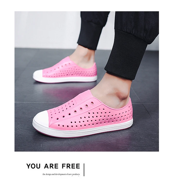 Summer Garden Wooden Sole Baotou Shoes Men's and Women's Universal Quick Drying Sandals Outdoor Anti sli_voghion.com