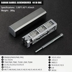 Precision Screwdriver Set - Multifunctional Magnetic Repair Tool Kit for Electronics and Eyeglasses (44 in 1)
