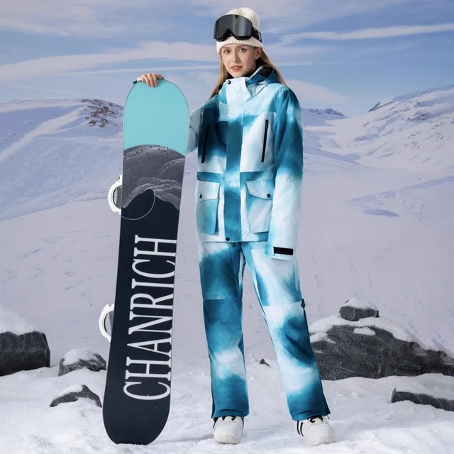 Ropa de nieve para mujer, conjunto de traje de esquí impermeable, ropa de  snowboard, disfraces al aire libre, chaquetas y pantalones para niña,  Invierno 2024 - AliExpress