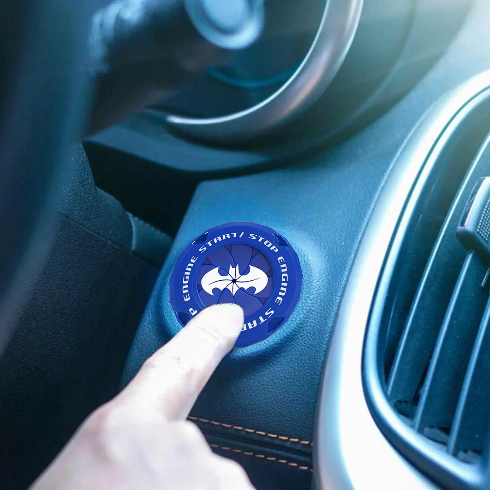 Bat Design Push Start Button Cover - Universal Protective Cover