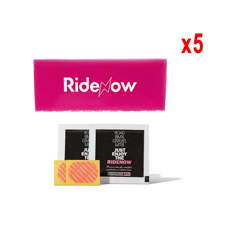 5 Set Ridenow Patch Kit Riparazione Foratura Bicicletta Patch Senza Colla Per Tubo Interno Ridenow 700C Ghiaia Mtb 36G 24G 56G 45G Tubi