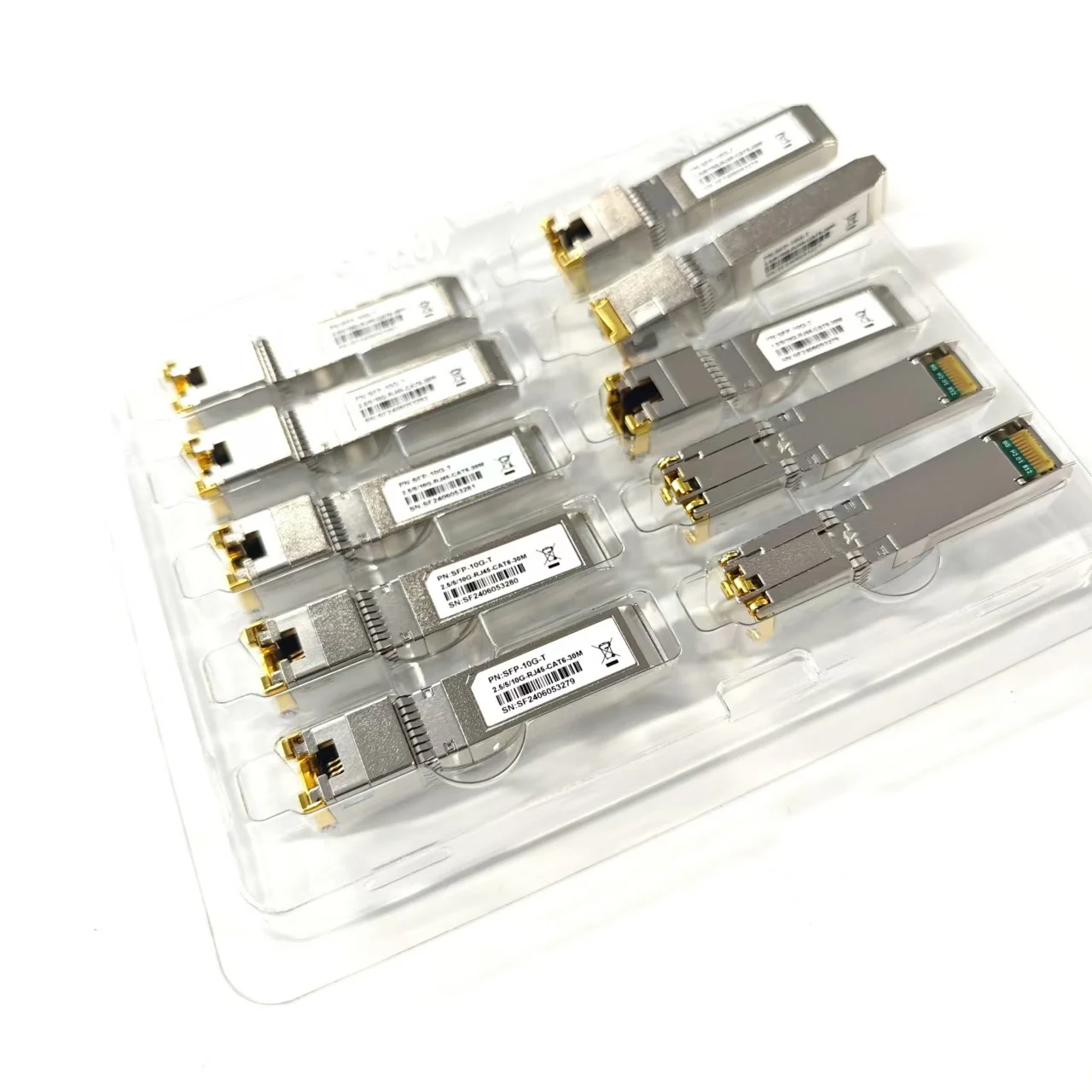 10GBase-T SFP+ to RJ-45 Transceiver 2.5G 5Gbe SFP+ Copper Ethernet CAT6a Module up to 30-Meter for Cisco SFP-10G-T Mikrotik fiber transceiver module