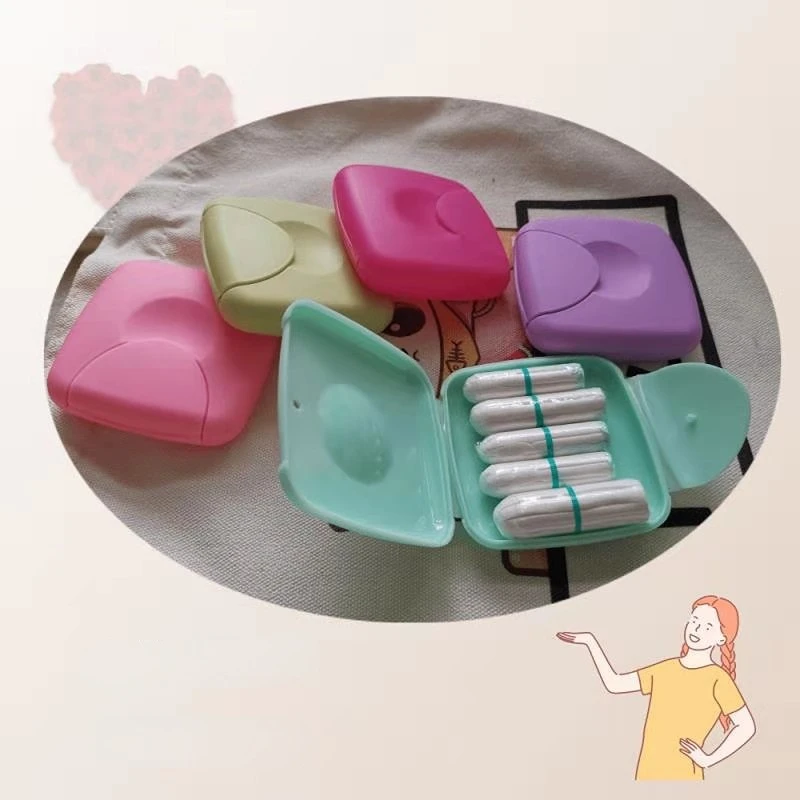 Tampon Case Tampons Storage Box Travel Supplies Earphone Case Soap Boxes Tampon Container Cotton
