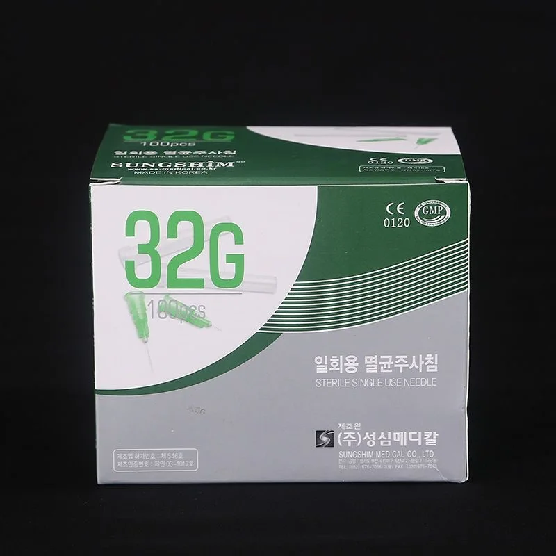 30G 4mm 13mm 25mm 32G 4mm 13mm 34G Korean Disposable Syringe Needle Individually Packaging Single Use Needle 10-100pcs disposable acupuncture needle nutrient syringe