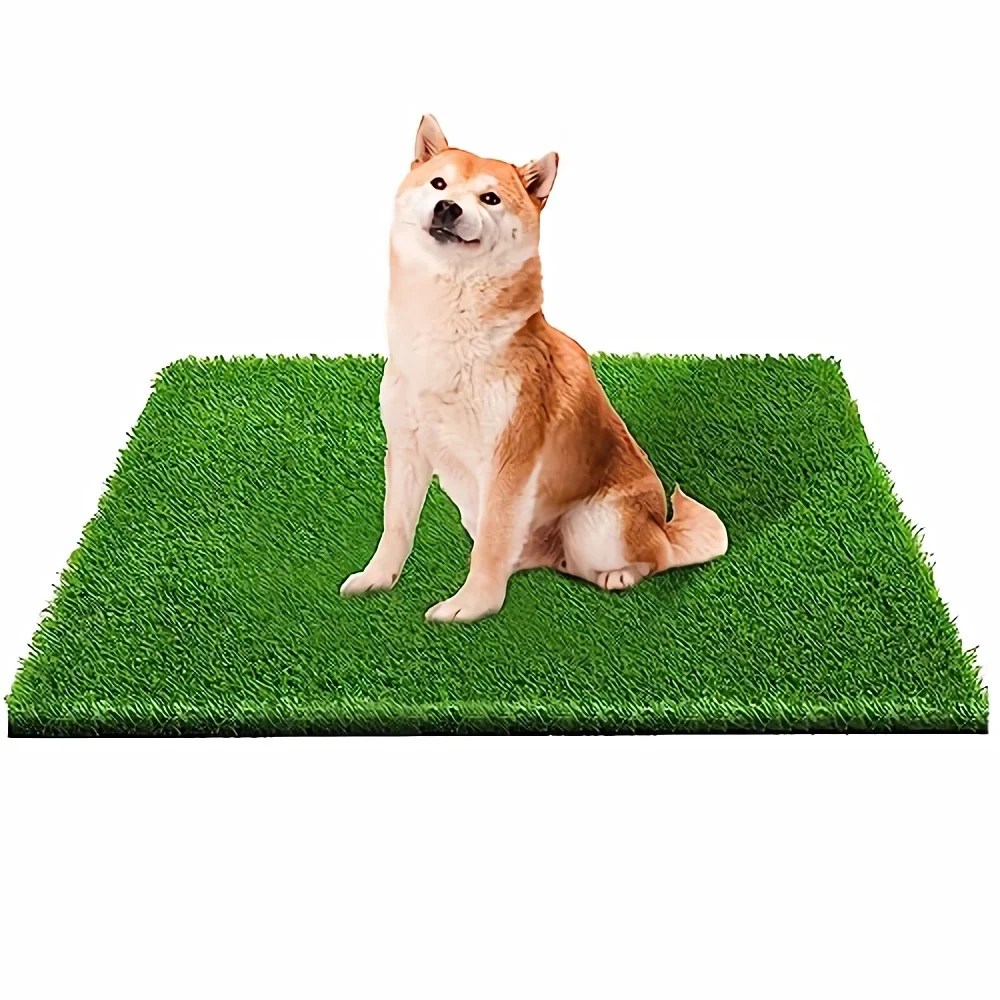 Dog Grass Large Patch Potty Artificial Dog Grass Bathroom Turf for Pet Training Washable Perfect Outdoor Portable Potty Pet Loo Dog Training Pad