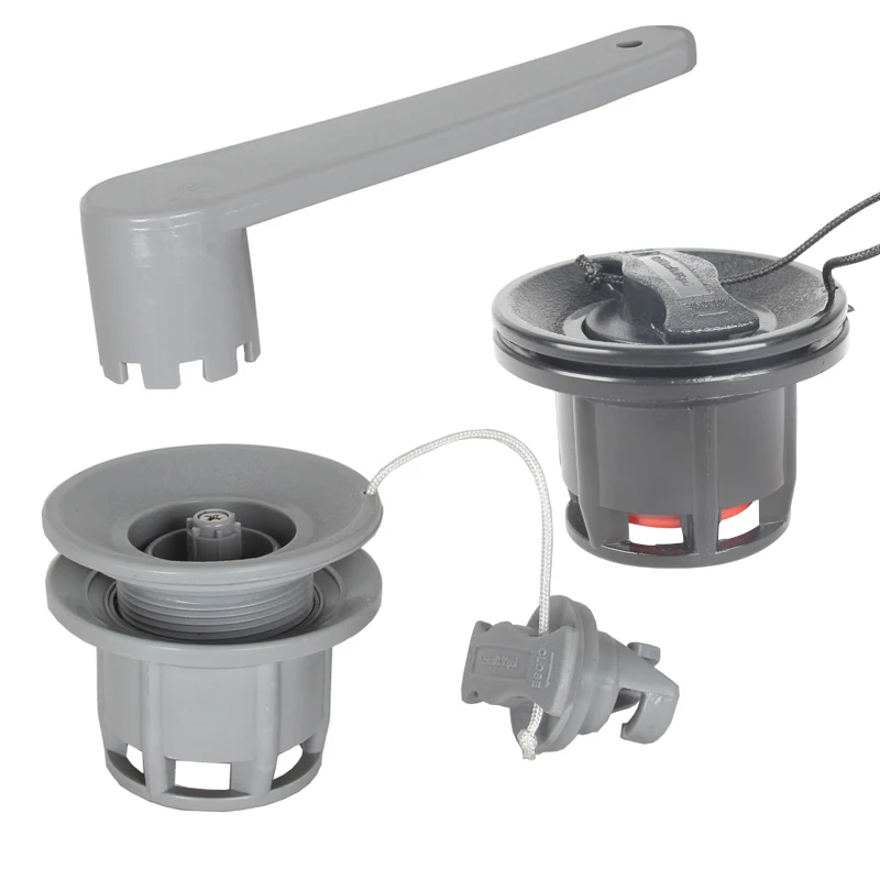 Tappi Spi Boston Neri 5 Tappi Valvola Aria Per Gommoni - Spirale Gonfiaggio, Per Kayak, Barche, Piscine Gonfiabili, Nero Accessori Barche Gonfiabili