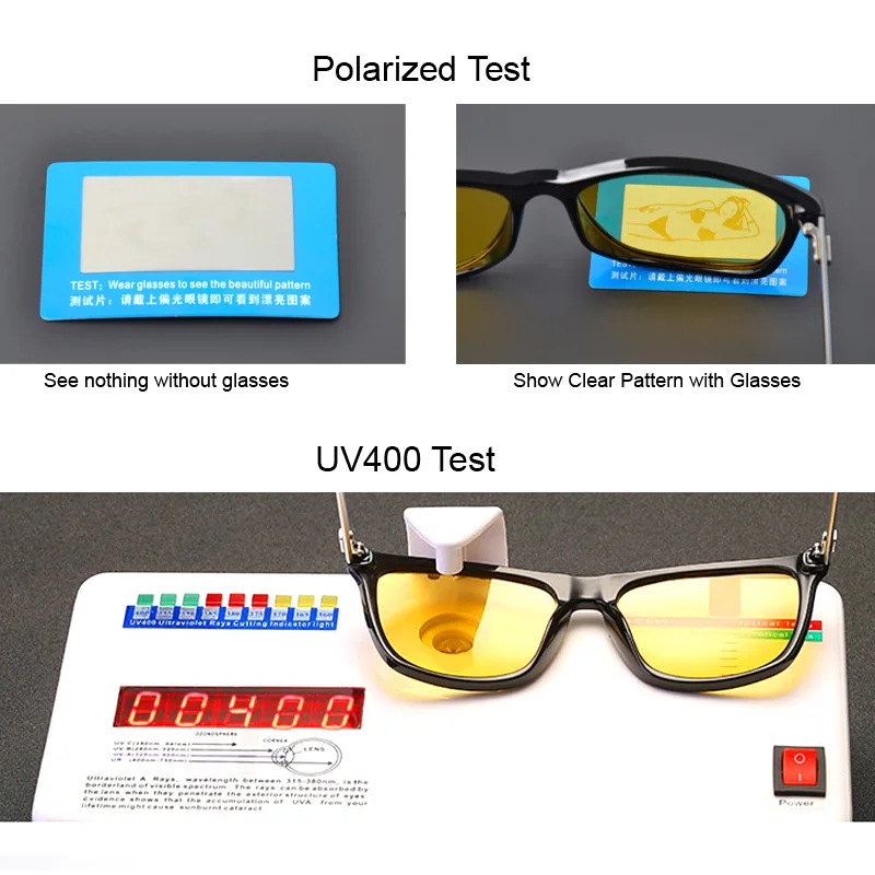 AOWEAR HD Polarized Anti Glare Night Vision Glasses for Driving Nighttime Driver Goggles Yellow Sunglasses for Men / Women Gafas night vision sunglasses,night vision glasses
