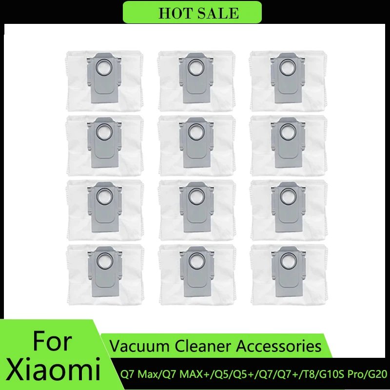 Nuangoo 12 compatibele stofzuigerzakken geschikt stofzuigerzakken S7 MaxV Ultra/Q7 /Q7 Max /T8/Q5 stofzak
