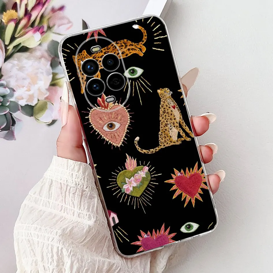 Floral Butterfly Soft Silicone Phone Case - Clear Protective Cover