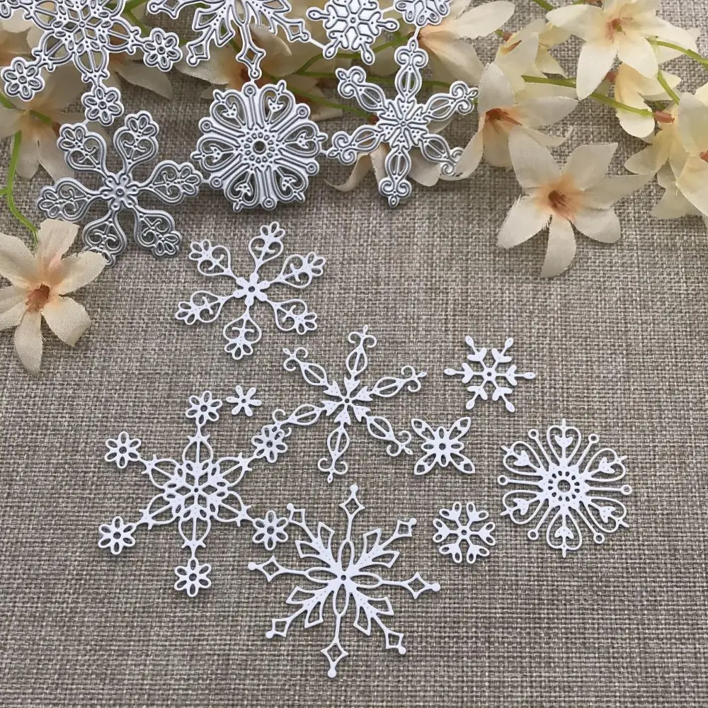 Weihnachten Schneeflocke Metall Stanzformen Schablonen für DIY Scrapbooking dekorative Handwerk Stanzschablone Form