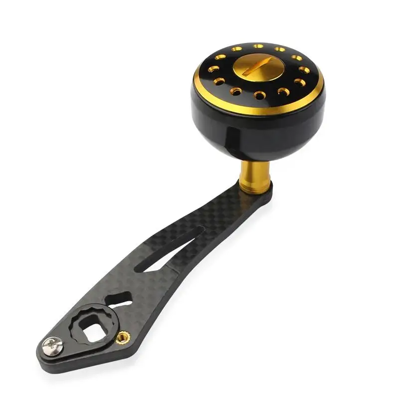 Ruke new fishing reel handle carbon fiber single rocker Length 93mm 7*4/8*5mm hole size suit Da/Shi/Ab reel handle DIY accessory