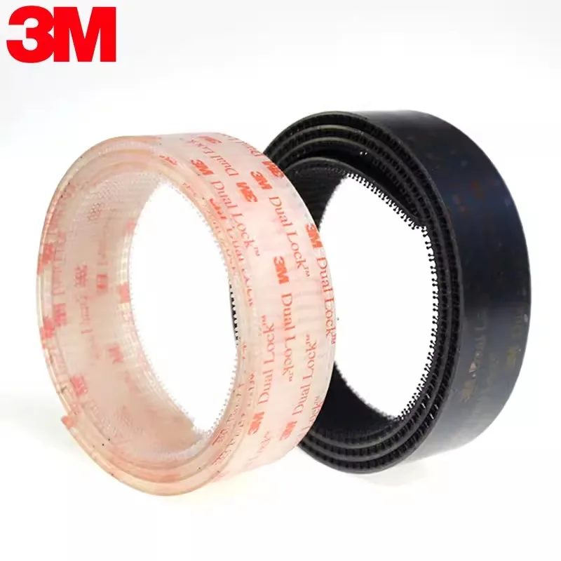 เทปกาว 3M Dual Lock แบบปิดผนึกได้ รุ่น Tpae สีดำและใส แบบเห็ด ชนิดกาวในตัว รุ่น 250 และ รุ่น 400 เทป 3M 1