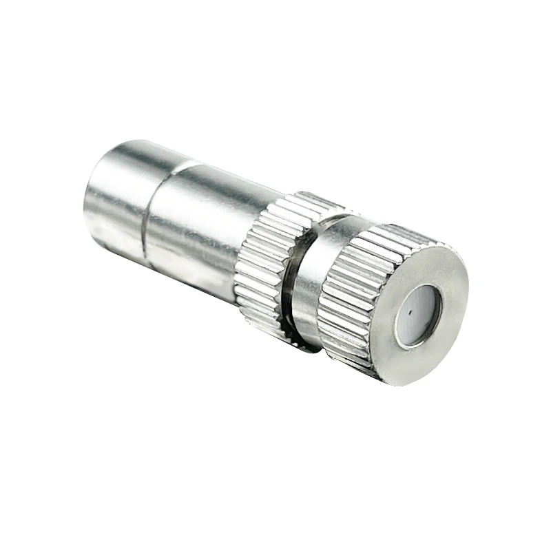 10Pc 8mm Low Pressure Stainless Steel Fog Misting Nozzle Orifice 0.1-0.6mm High Quality Atomizing Sprinkler for Irrigation