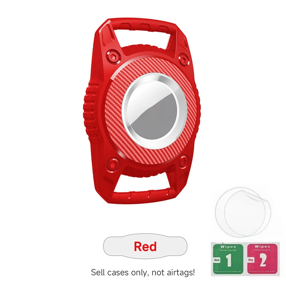 Waterproof Airtag Holder Case with Keychain - Durable TPU Full Protection