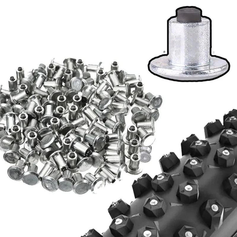 Wheel Tyre Stud Screws Snow Tire Spikes Tyre Screw 6.5mm/0.26" for Bike Motorcycle ATV Shoes Universal Anti-Slip Stud Nails