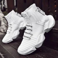 Socks Sneakers Men Knit Upper Breathable Sport Shoes Sock Boots Mans Shoes High Top Running Shoes for Men Zapatillas De Deporte 2