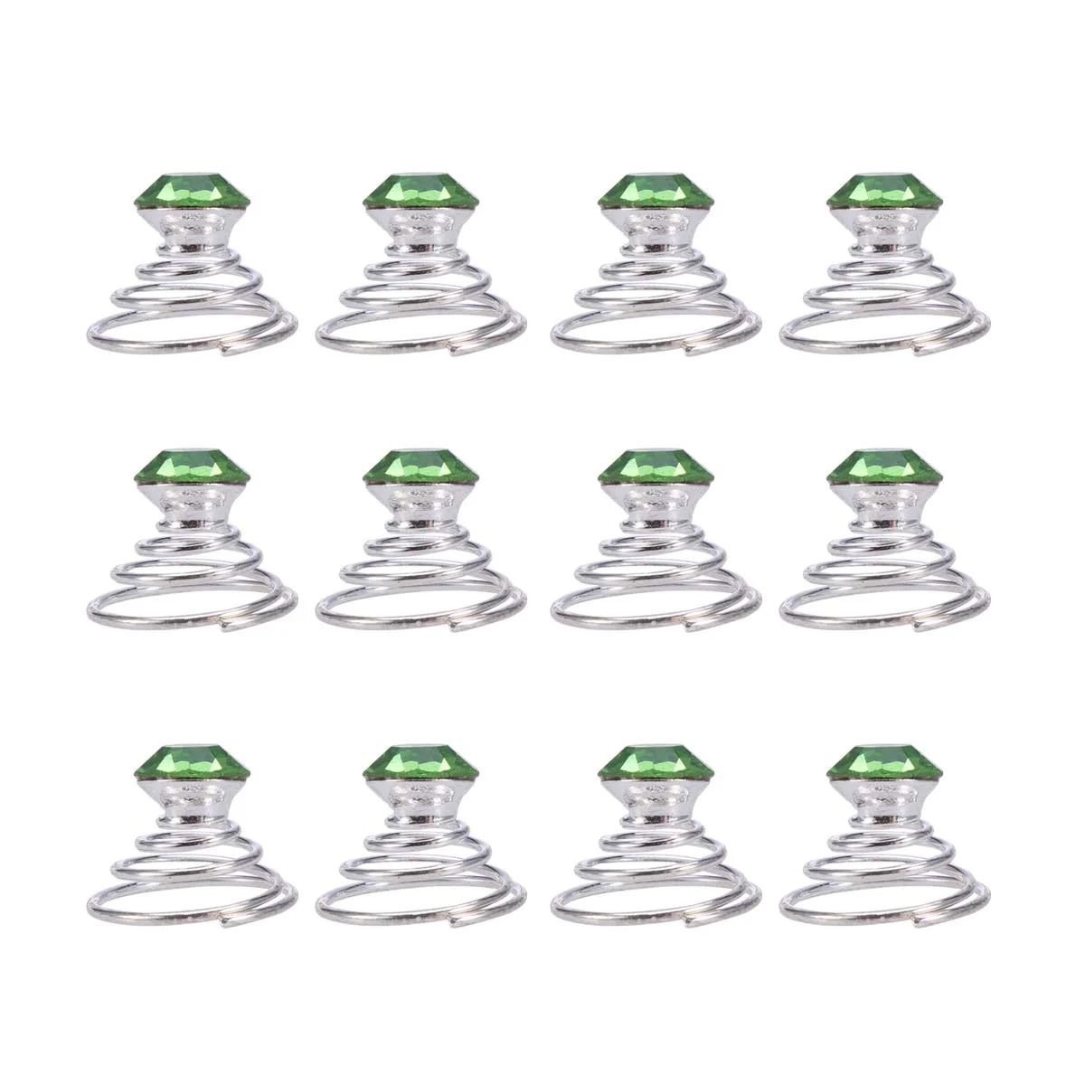 

12 Rhinestone Twisters Set Spiral Hair Pin Swirl Hair Twists Coils Hair Spiral Jewelry for Wedding Bridal Prom Party Favors