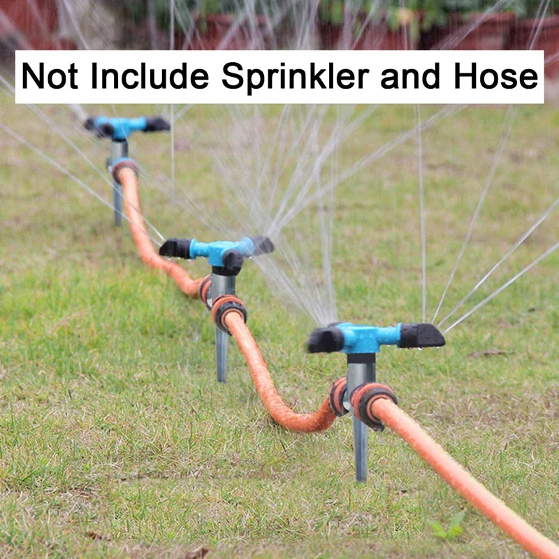 Water Sprinkler 1/2 Inch Metal Sprinkler Fixed Stems Support Holder Water Sprinkler Spray Nozzle Metal Spike for Irrigation 1Pc