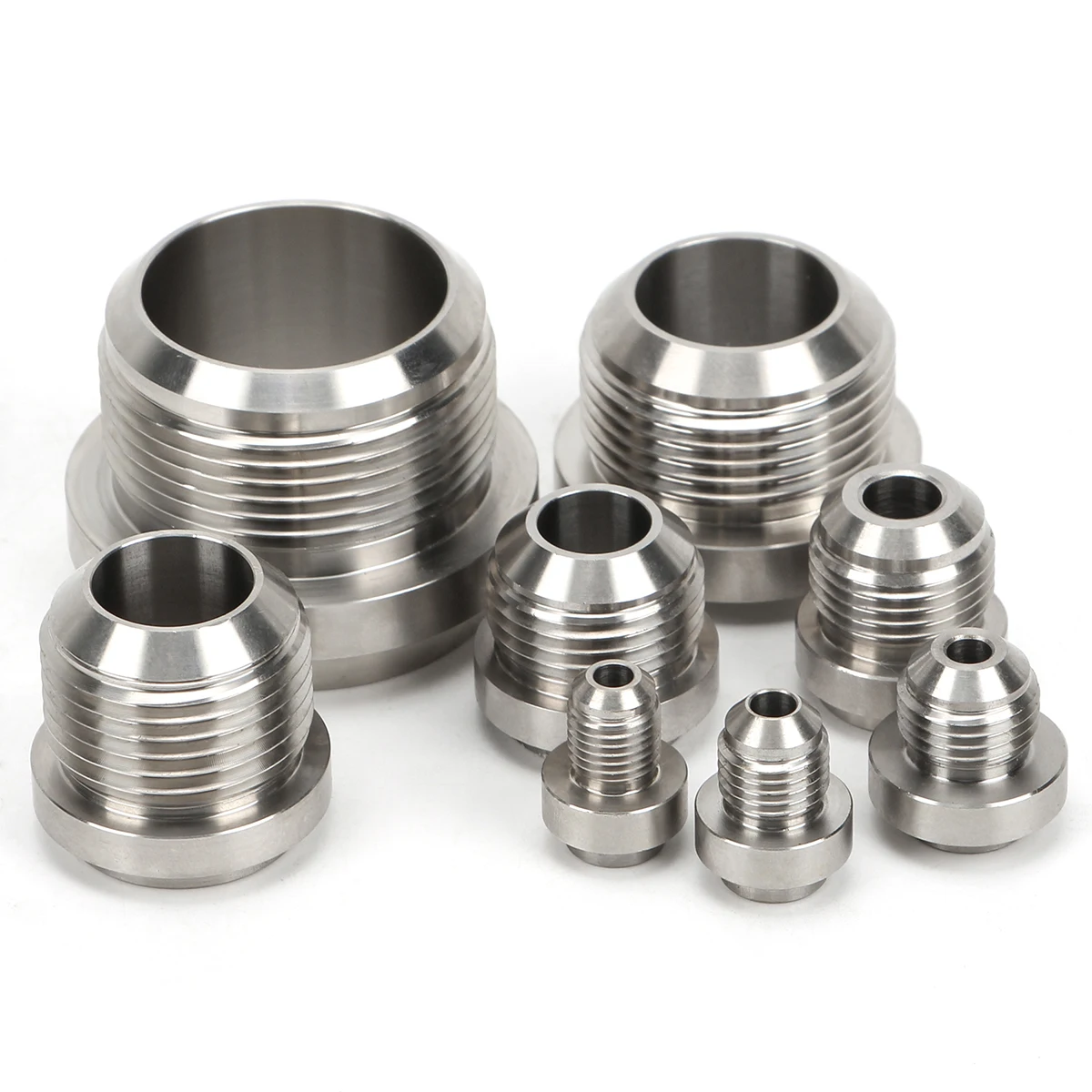 An3/4/6/8/10/12/16/20 Saldatura Maschio In Acciaio Inossidabile Su Raccordi A Saldare Per Adattatore Protossido Per Tubo Flessibile Universale Per Oli