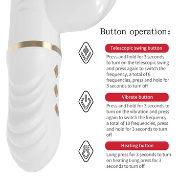 Telescopic Dildo Vibrator Automatic Up Down Massager G-spot Thrusting Retractable Pussy Toy Adult Sex Toys Sex Machine for Women 5