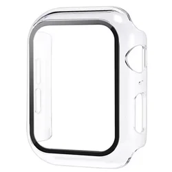 Custodia in Vetro Temperato Premium per Apple Watch - Combo Pellicola Protettiva e Custodia Protettiva