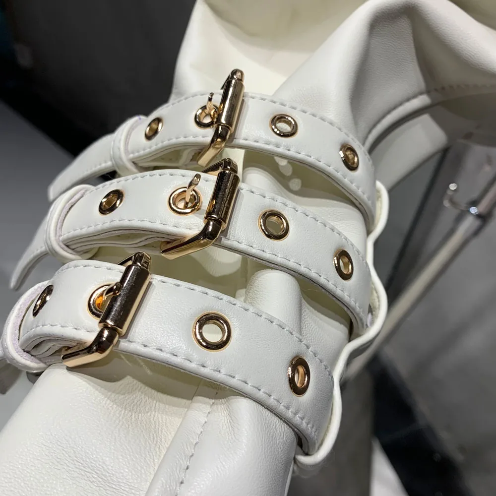 Belt Leather Jacket Image 7