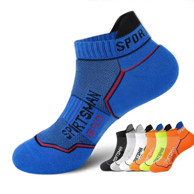 5 Pairs High Quality Men Ankle Socks Breathable Cotton Sports Socks Mesh Casual Athletic Summer Thin Cut Short Sokken Size 38-45 5 pairs men short socks cotton men and women low top mesh breathable ankle soft sports casual socks men short socks