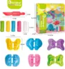 Yeahbo Playdough Sets for Kids, Modelling Clay, Air Dry Clay with 6 Dinosaur Mold, Polymer Clay Set, Play Dough Dinosaur Toys 6