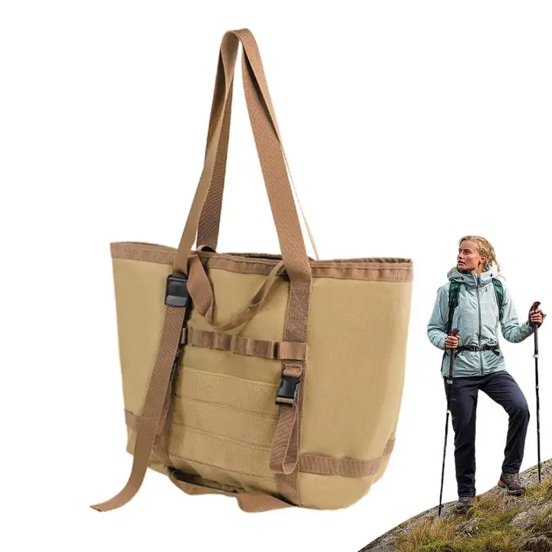 

Водонепроницаемая вместительная сумка для хранения 33L, Большая водонепроницаемая сумка из ткани Оксфорд 600D с двумя ручками, усиленная Складная Сумка-палатка