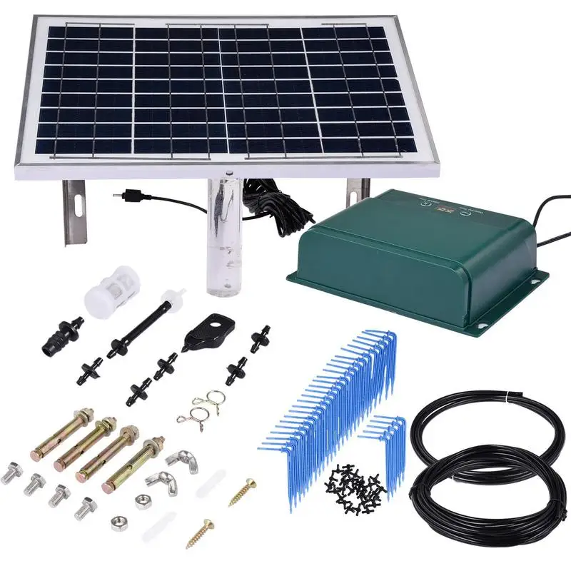 

Automatic Irrigation System Automatic Drip Watering System Solar Intelligent Alarm 6 Timing Modes Adjustable Watering System