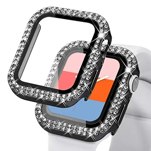 Luxury Diamond-Enhanced Tempered Glass Screen Protective Case