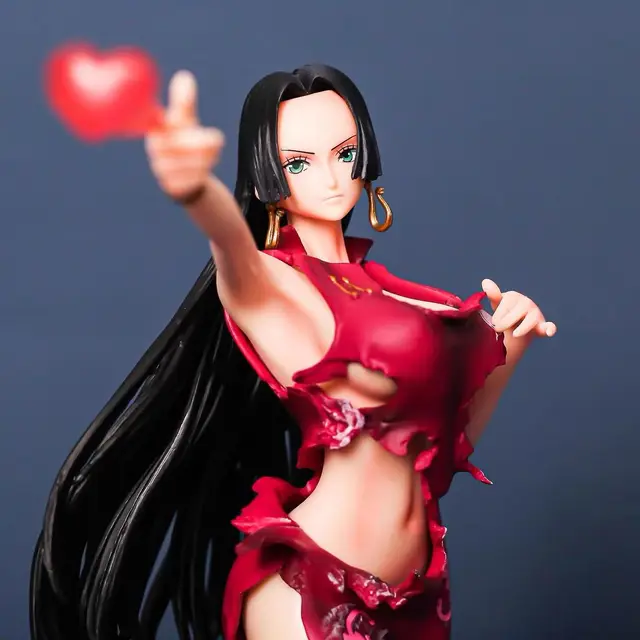 One Piece Boa Hancock sexy mossa speciale con led 30cm 4