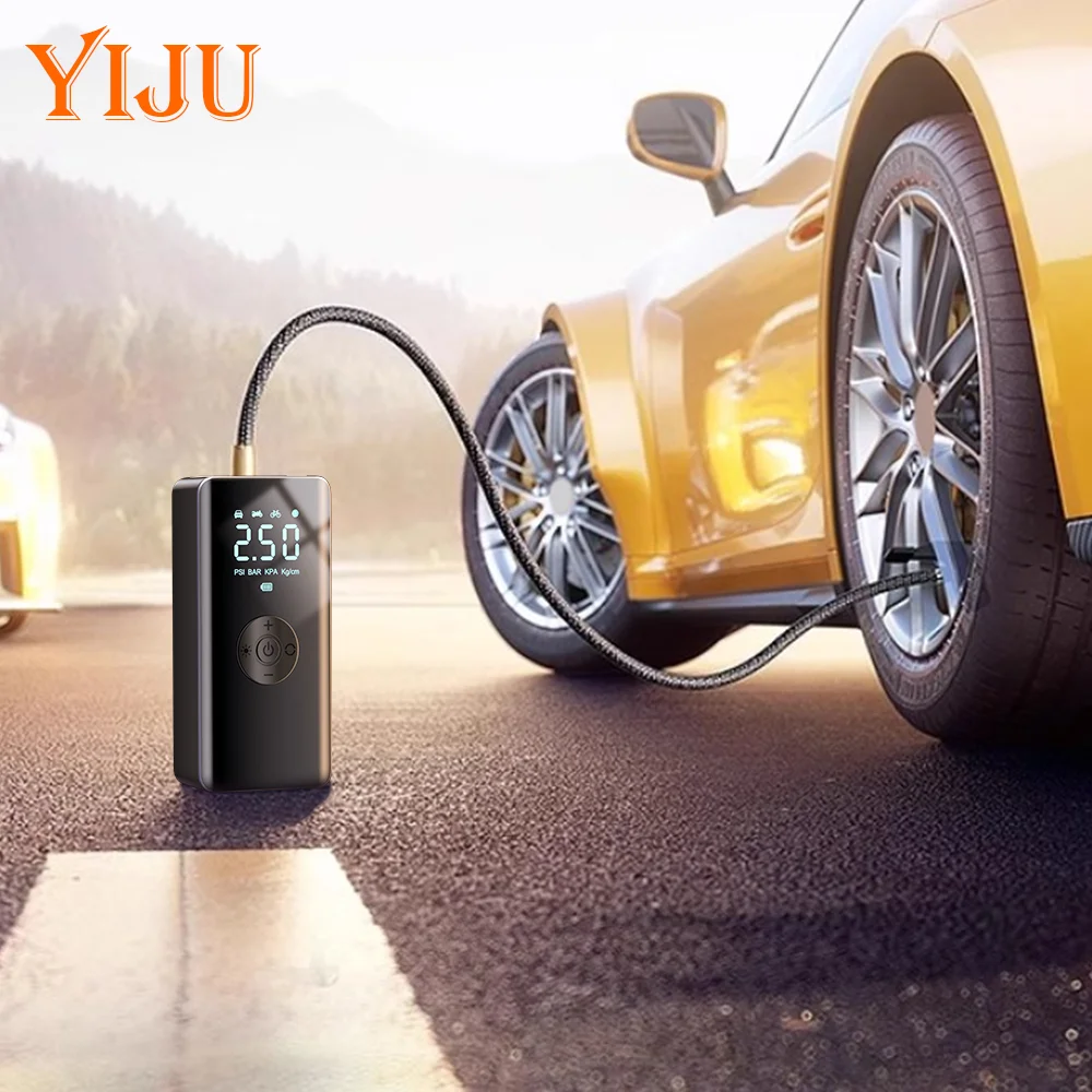 Car Air Compressor Car Accessories Wireless Smart Electric Wireless Portable Digital Inflatable Pump Air Pump Tire