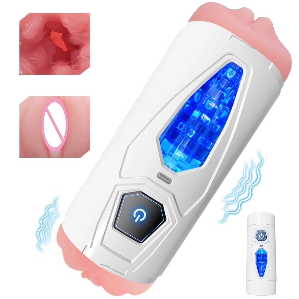 2 IN 1 Automatische Doppelköpfige Masturbatoren Tasse Männliche Vaginas Vakuum Tasche Pussy Training Erweiterung Sex maschine Für Erwachsene Männer 1