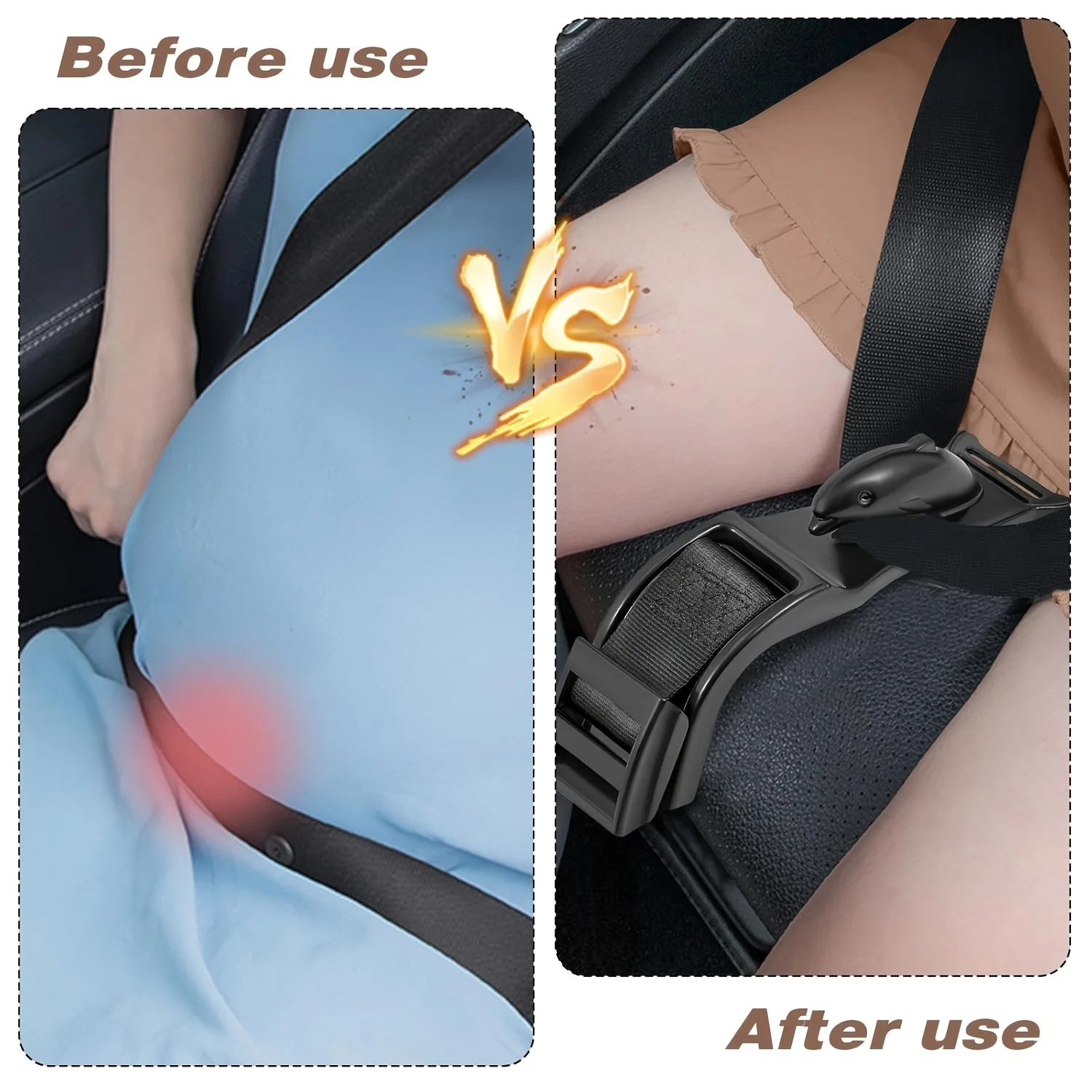 1 pc Car Maternity Seat Belt Adjuster Anti-Stomach Strangulation Car Special Pregnancy Driving Artifact Retainer Seat Buckle