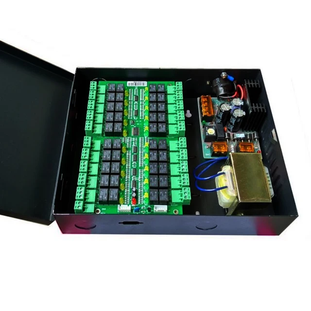 TCP/IP 10/20 Floors Biometric Fingerprint And RFID Card Reader Elevator Access Control Board Door Access control Panal System 3