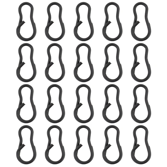 Fishing Snap Clips Stainless Steel Swivel Hook Snap 25pcs/lot Carp Terminal  Tackle 2023 New Hot Sale Iscas Pesca - AliExpress