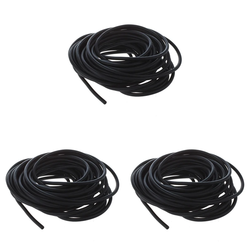 

Top!-3X Tubing Exercise Rubber Resistance Band Catapult Dub Slingshot Elastic, Black 10M