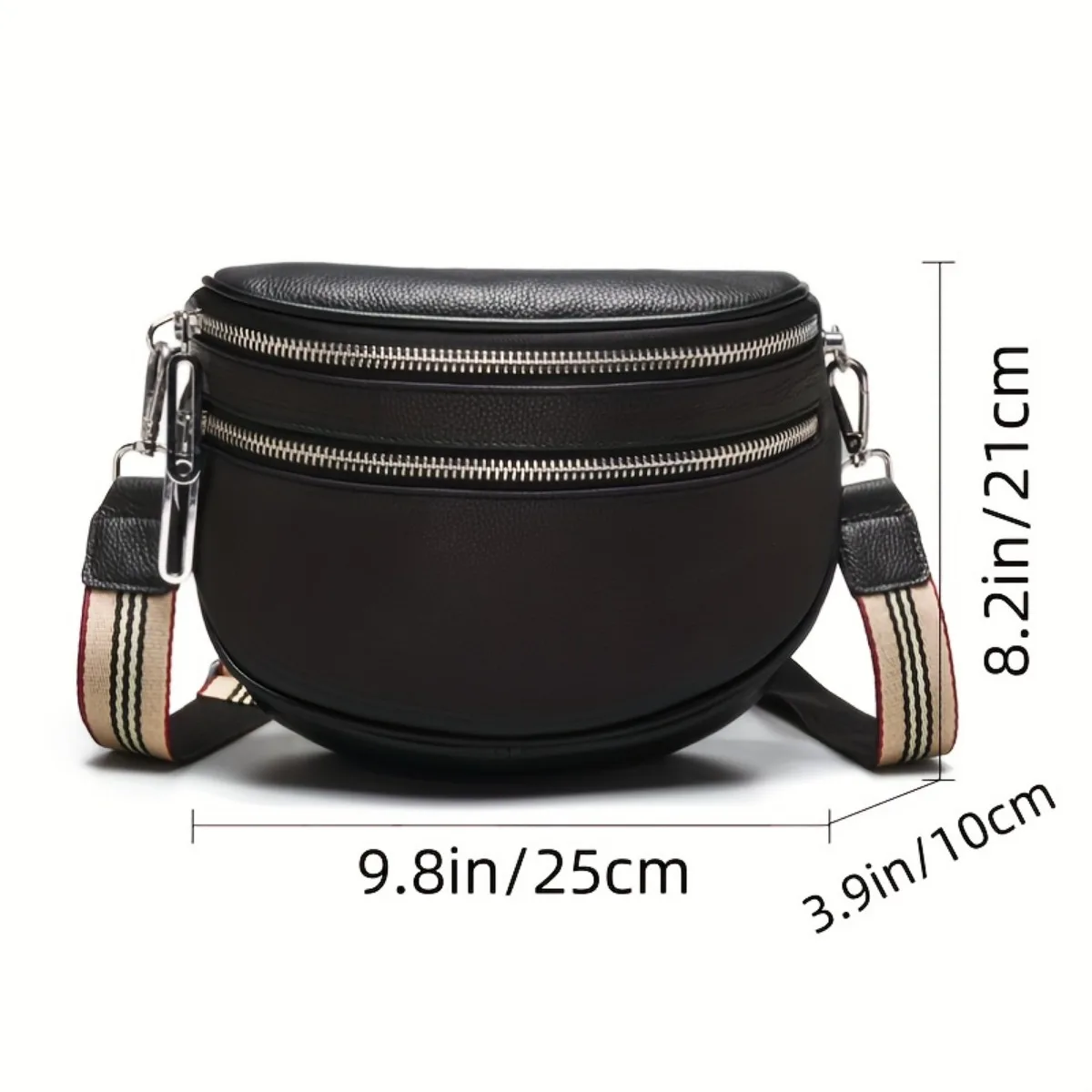 Fashion Wide Shoulder Strap Bag Fancy Pack Multi Zipper Layer Chest Bags All-Match Sports Crossbody Unisex Casual Bag Purse