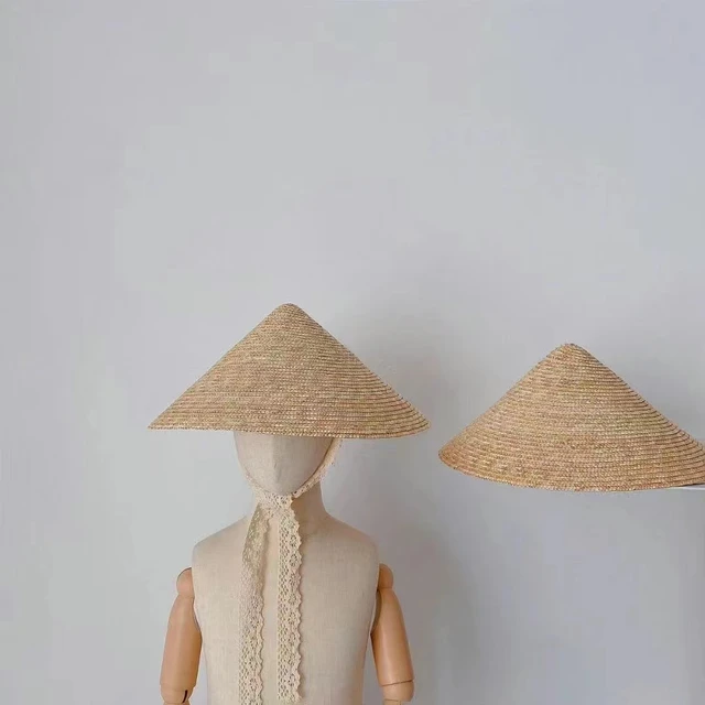 Chinese Style Children Straw Bamboo Sun Hat Rural Fishing Hat Sunshade  Rainproof Hand-Woven Kids Boys GirlsTravel Straw Hat - AliExpress