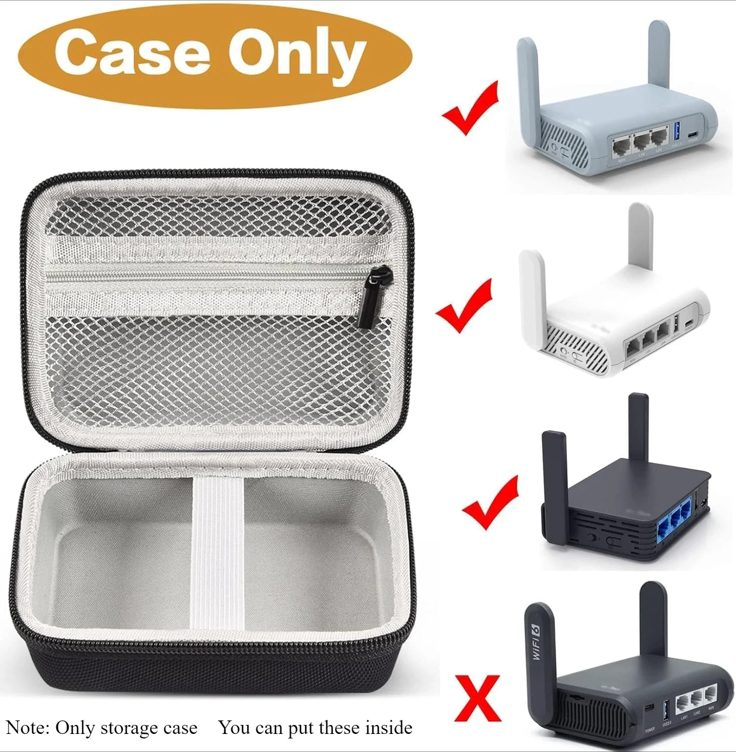 Wireless Travel Router Case Compatible with GL SFT1200/ MT3000/ MT1300/ A1300/ AR750S-Ext