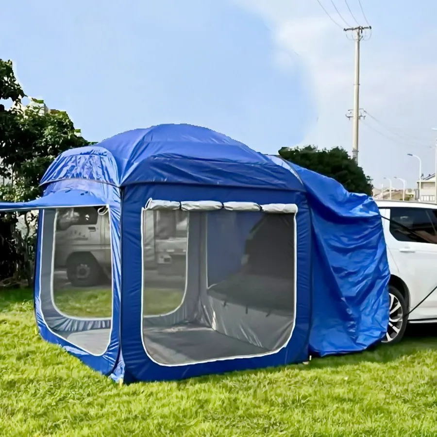 

Car tail extension tent self driving tour car side tent side tent roof load canopy sunshade automatic no need to build quick ope