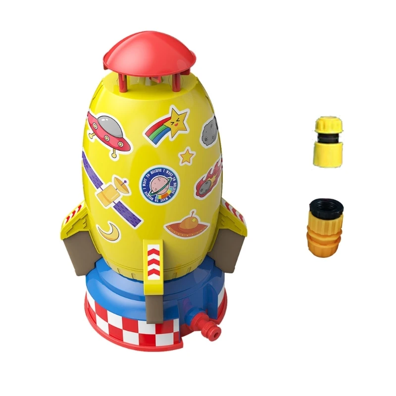 

Rotate Rocket Sprinkler for Children Water Toy Summer Water Splashing Toy for Kids Water Sprinkler Lawn Garden Toy