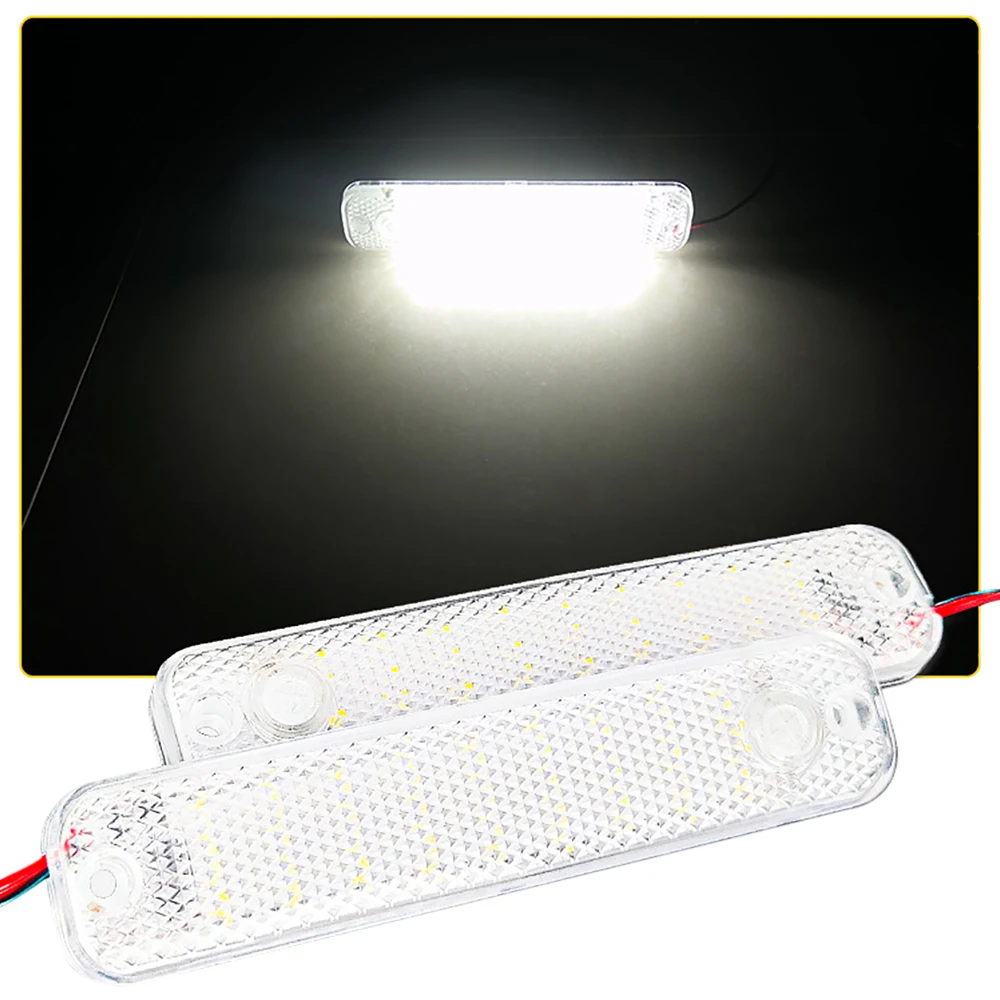 Luz de lectura para Interior de coche, lámpara de techo, iluminación Interior, 12V-85V, 36LED