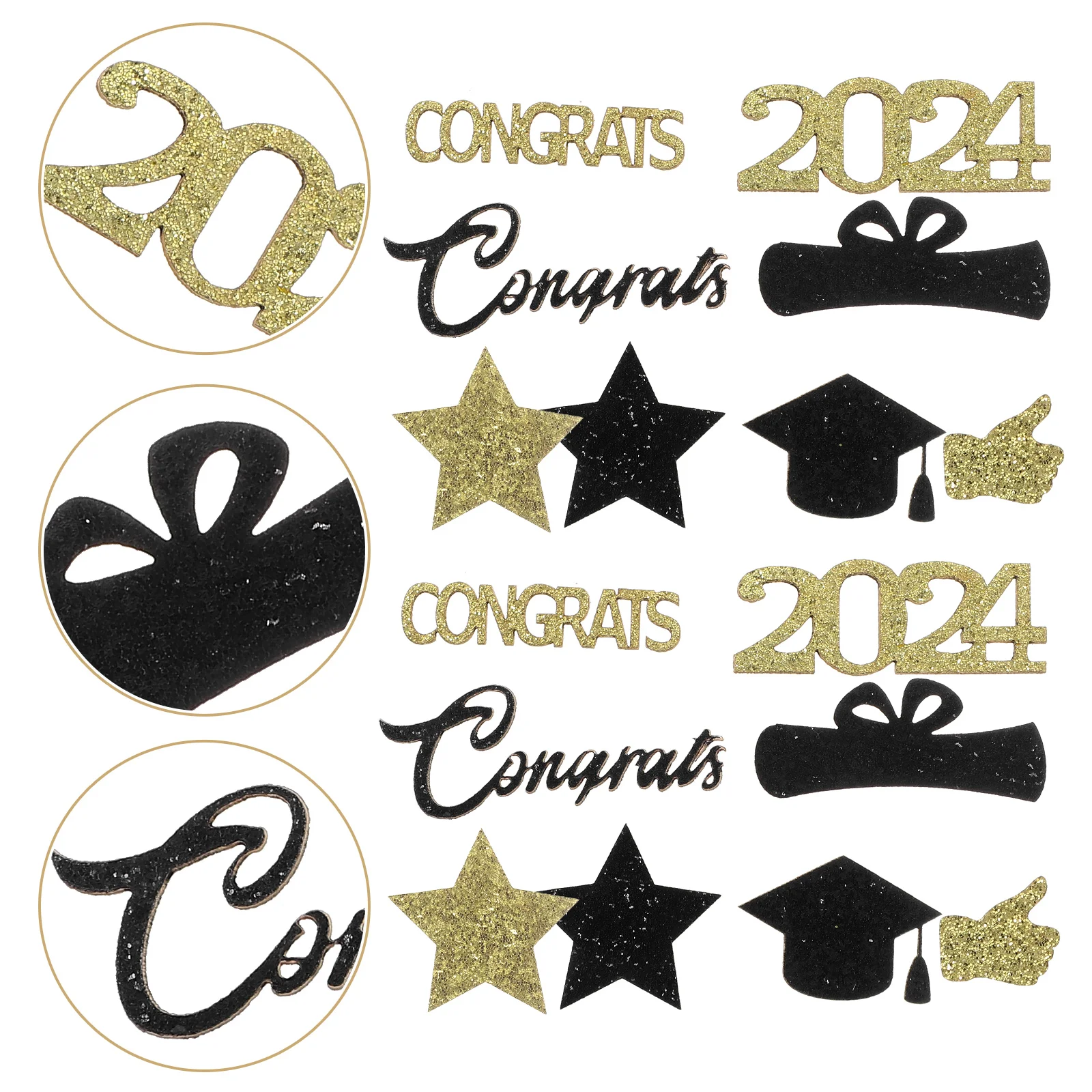 

1 Bag of Graduation Decorations 2024 Graduation Congrats Confetti Table Centerpiece Party Supplies